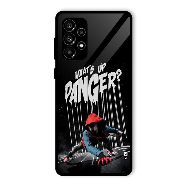 Danger Up Glass Back Case for Galaxy A73 5G