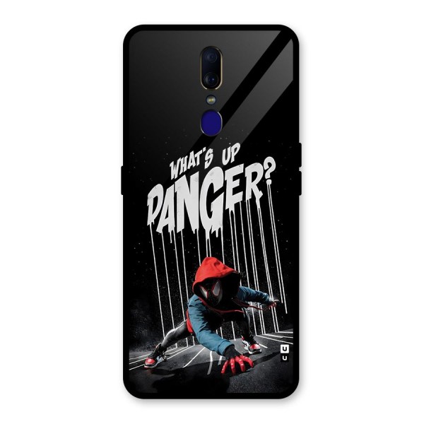 Danger Up Glass Back Case for Oppo F11