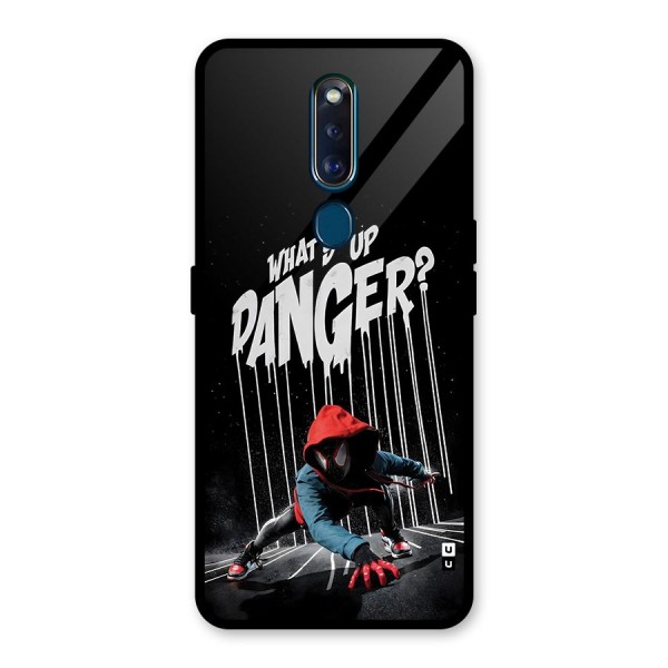 Danger Up Glass Back Case for Oppo F11 Pro