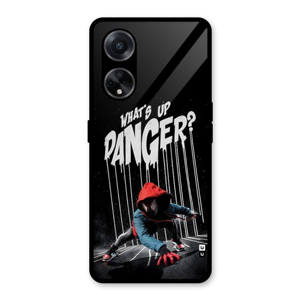 Danger Up Glass Back Case for Oppo F23