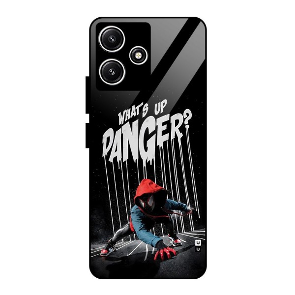 Danger Up Glass Back Case for Poco M6 Pro