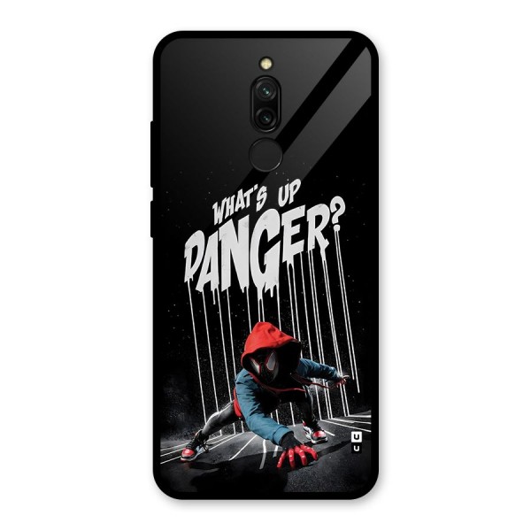 Danger Up Glass Back Case for Redmi 8