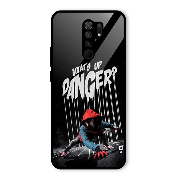 Danger Up Glass Back Case for Redmi 9 Prime