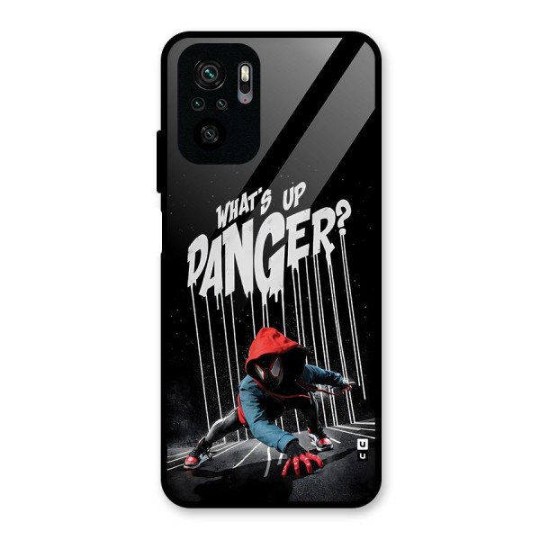 Danger Up Glass Back Case for Redmi Note 10