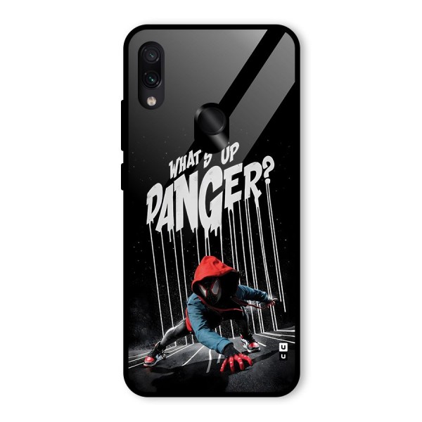 Danger Up Glass Back Case for Redmi Note 7