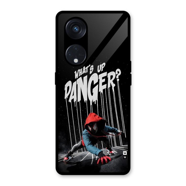 Danger Up Glass Back Case for Reno8 T 5G