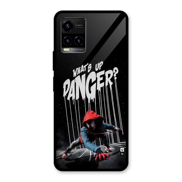 Danger Up Glass Back Case for Vivo Y21A