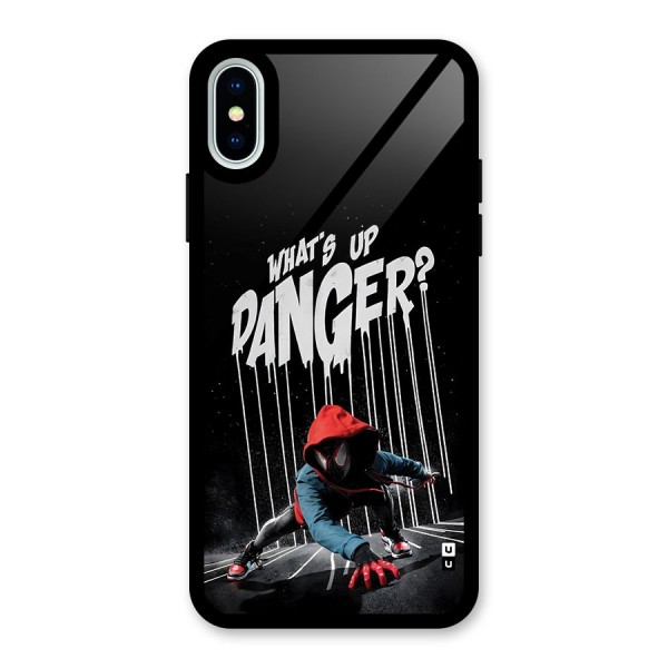 Danger Up Glass Back Case for iPhone X