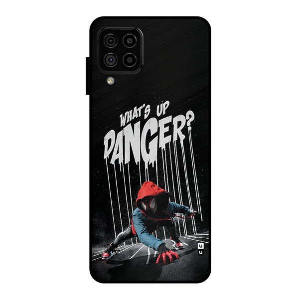 Danger Up Metal Back Case for Galaxy A22 4G