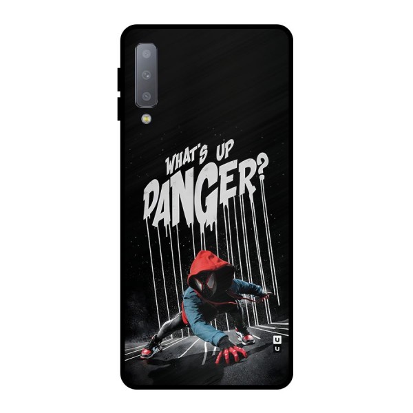 Danger Up Metal Back Case for Galaxy A7 (2018)