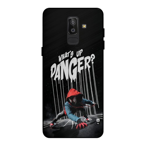 Danger Up Metal Back Case for Galaxy J8