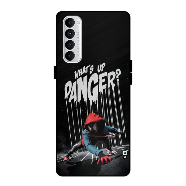 Danger Up Metal Back Case for Oppo Reno4 Pro