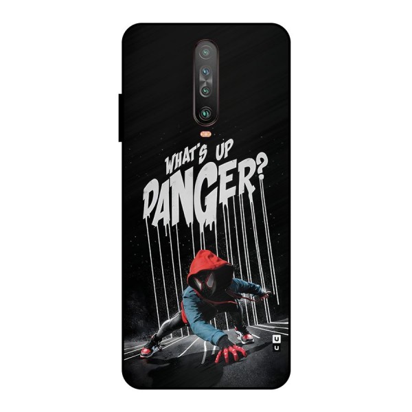 Danger Up Metal Back Case for Poco X2