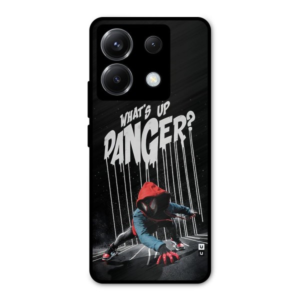 Danger Up Metal Back Case for Poco X6