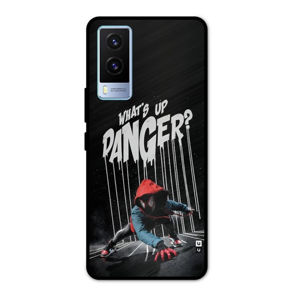 Danger Up Metal Back Case for Vivo V21e 5G