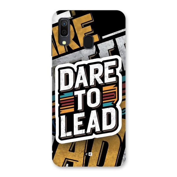 Dare To Lead Back Case for Galaxy A20