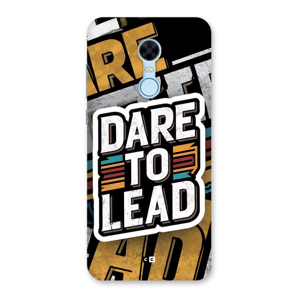 Dare To Lead Back Case for Redmi Note 5