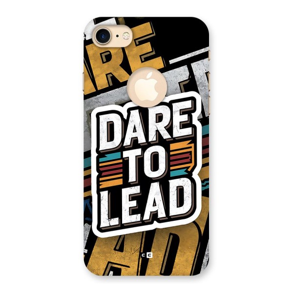 Dare To Lead Back Case for iPhone 8 Logo Cut