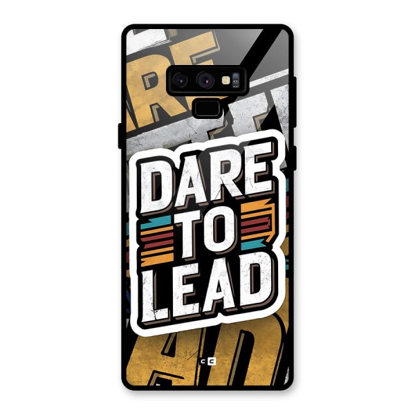 Dare To Lead Glass Back Case for Galaxy Note 9