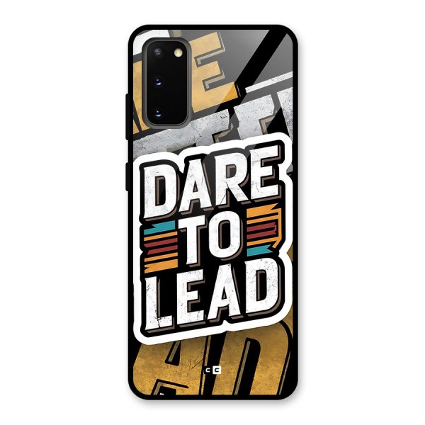 Dare To Lead Glass Back Case for Galaxy S20