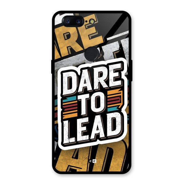 Dare To Lead Glass Back Case for OnePlus 5T