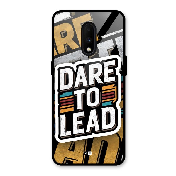 Dare To Lead Glass Back Case for OnePlus 7