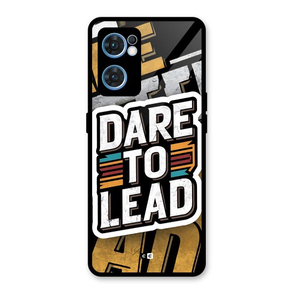 Dare To Lead Glass Back Case for Oppo Reno7 5G