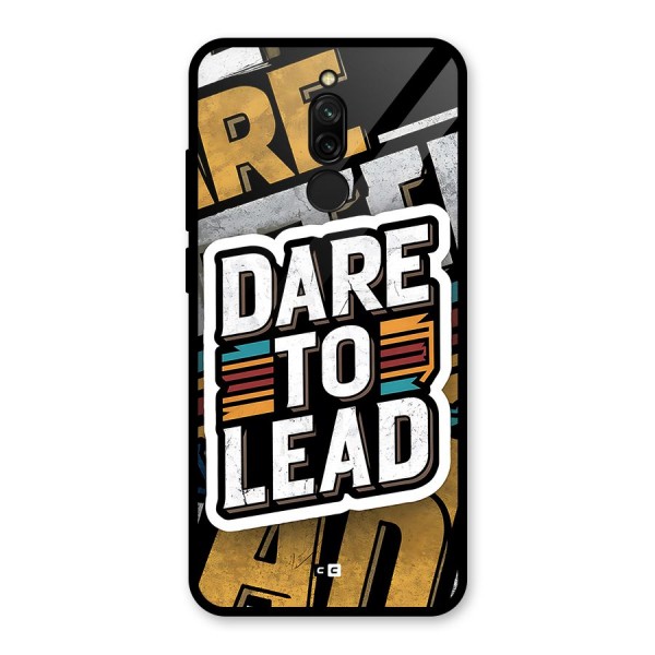 Dare To Lead Glass Back Case for Redmi 8