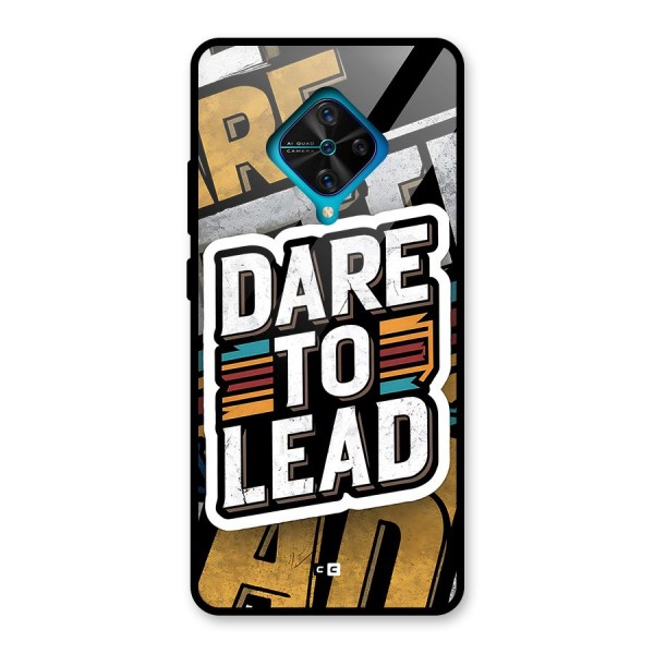 Dare To Lead Glass Back Case for Vivo S1 Pro