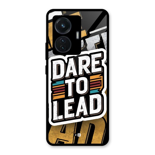 Dare To Lead Glass Back Case for Vivo T1 44W