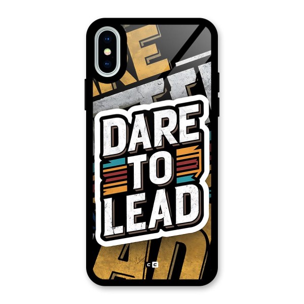 Dare To Lead Glass Back Case for iPhone X