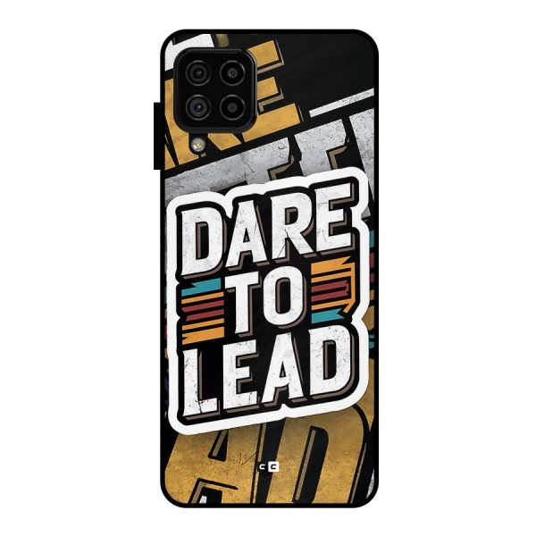 Dare To Lead Metal Back Case for Galaxy A22 4G