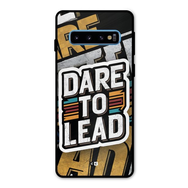 Dare To Lead Metal Back Case for Galaxy S10