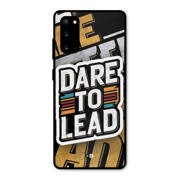 Dare To Lead Metal Back Case for Galaxy S20