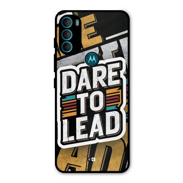 Dare To Lead Metal Back Case for Moto G71 5G