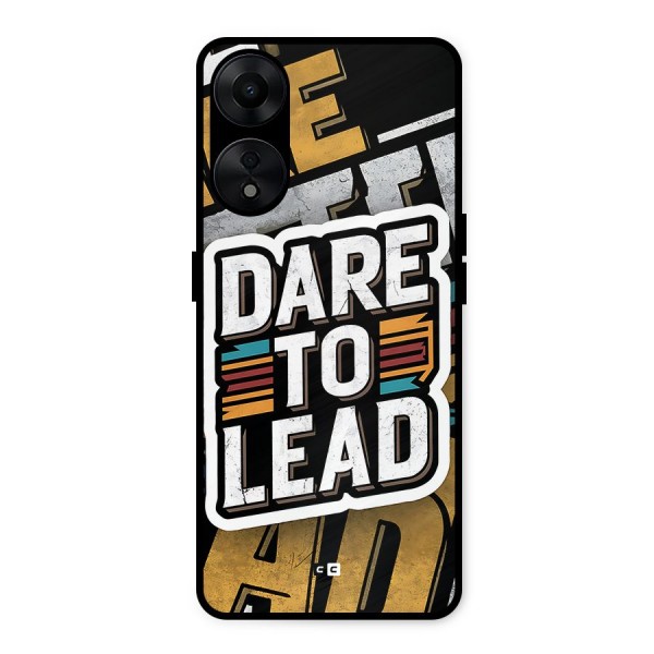 Dare To Lead Metal Back Case for Oppo A78 5G