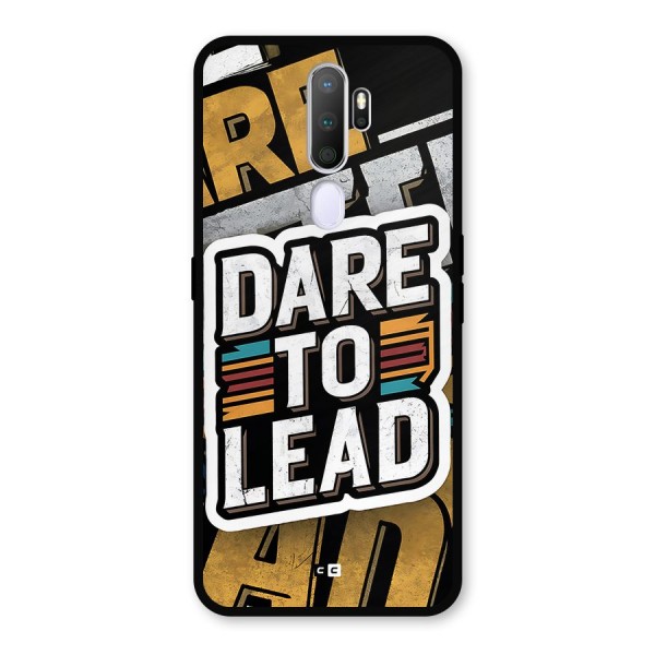 Dare To Lead Metal Back Case for Oppo A9 (2020)