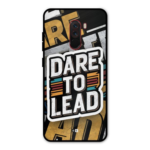 Dare To Lead Metal Back Case for Poco F1