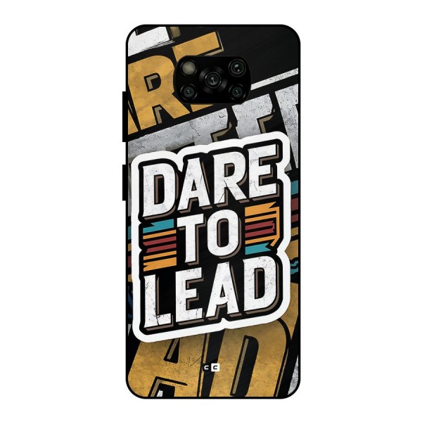 Dare To Lead Metal Back Case for Poco X3