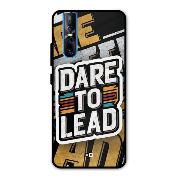 Dare To Lead Metal Back Case for Vivo V15 Pro