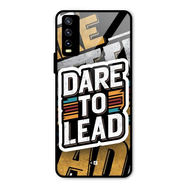 Dare To Lead Metal Back Case for Vivo Y20 2021