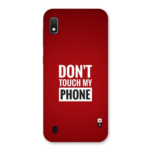 Dare To Touch Back Case for Galaxy A10