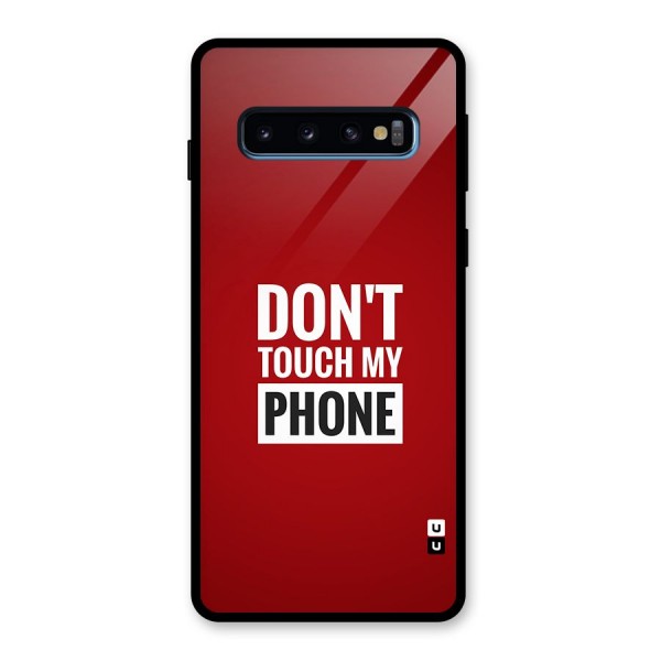 Dare To Touch Glass Back Case for Galaxy S10