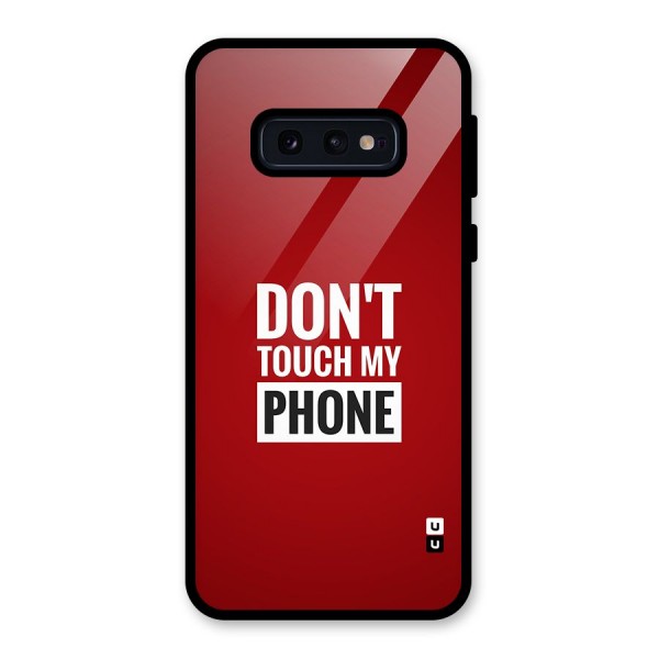 Dare To Touch Glass Back Case for Galaxy S10e