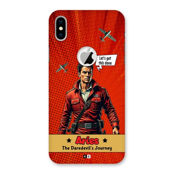 Daredevil Aries Back Case for iPhone XS Logo Cut