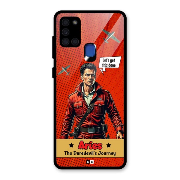 Daredevil Aries Glass Back Case for Galaxy A21s