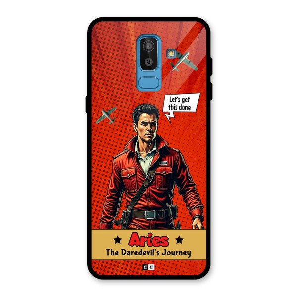 Daredevil Aries Glass Back Case for Galaxy J8