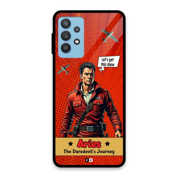 Daredevil Aries Glass Back Case for Galaxy M32 5G