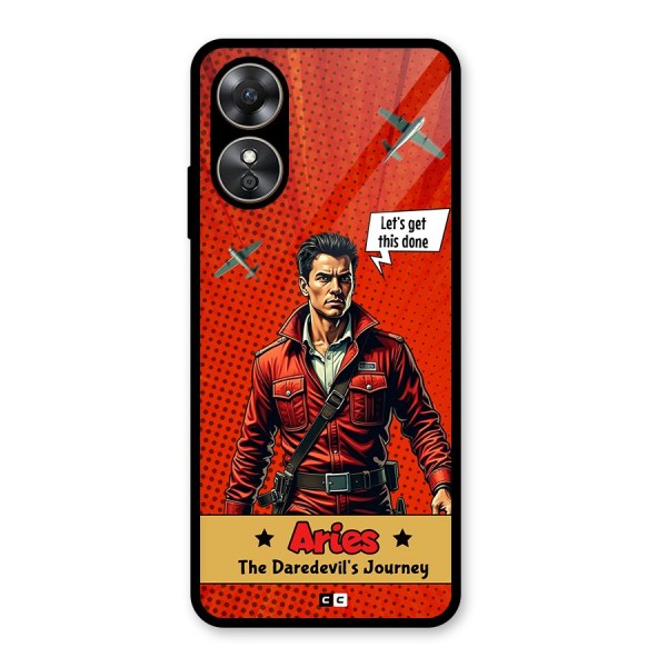 Daredevil Aries Glass Back Case for Oppo A17