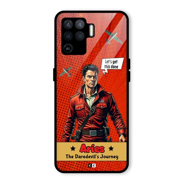 Daredevil Aries Glass Back Case for Oppo F19 Pro